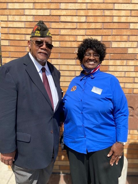 On April 15, 2021, The Department of Maryland VFW and its Auxiliary collaborated to support The Baltimore Station, a veterans’ homeless shelter and substance abuse treatment 
center, and donated toiletries, essentials to
help the organization aid more veterans, and a generous monetary donation of over $15,000.